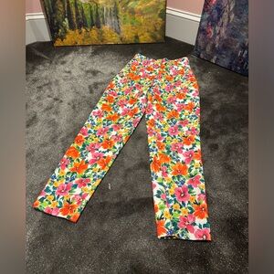 Zara Floral Multicolor Pants